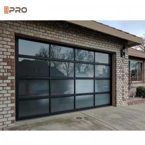 Quality Smart Sectional Aluminum Garage Door 8x7 Clear Parts Glass  Material for sale