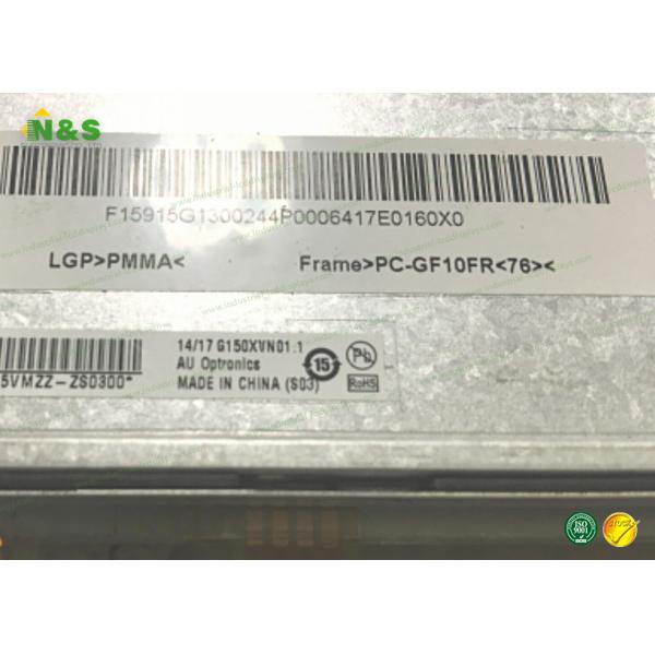 1024*768 AUO LCD Panel , G150XVN01.1 15 lcd display module for Industrial Applications