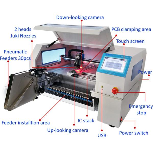 Chmt530p Smt Pick Place Machine Yamaha Pneumatic Feeder 8mm 12mm 16mm 24mm