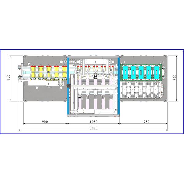 4 row mask packaging pouch bag machine mask pouch packaging machine. mask pouch packaging 5 layer machine.
