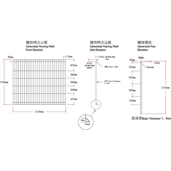 hot dipped galvanized BRC welded mesh panel fencing, roll top fence, decorative public park fence
