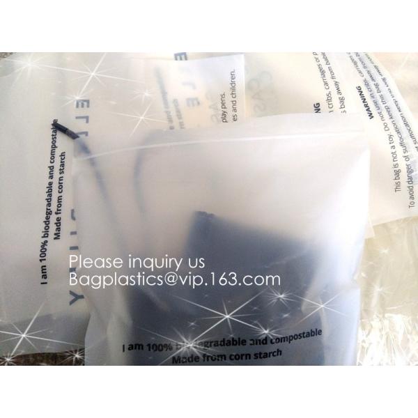 PLA Biodegradable Corn Starch Compostable LDPE k Bag, Environmentally friendly, recyclable, reusable, reclosable