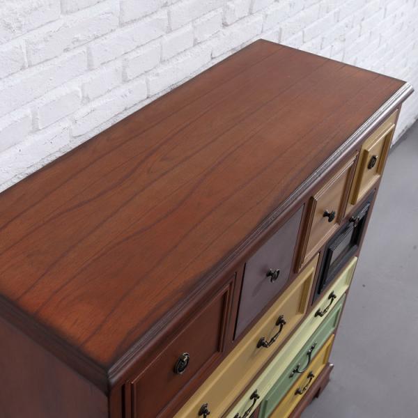 Multi Layer 110cm Height Drawer Storage Cabinet MDF Panel For Toy