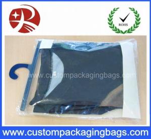Quality Color Printing Soft Pvc Packaging Bags With Plastic Hanger For Underwear Clothing for sale
