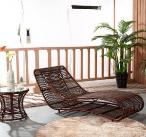 Quality Leisure Aluminium Outdoor Garden wicker beach chair PE Rattan patio Chaise Lounge chairs for sale