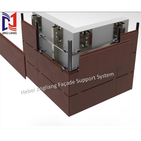 Terracotta Ventilated Facade Support System For 30mm Panel with High Performance Construction