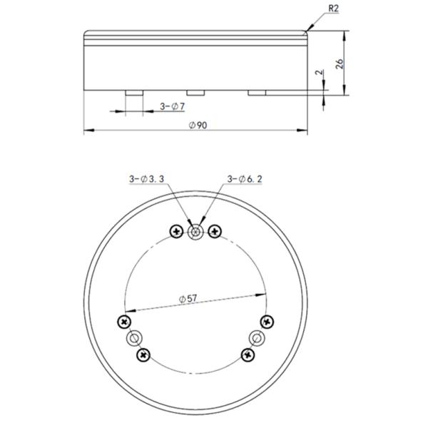 STG-90H Three-Axis Split Fiber Optic Gyroscope Excellent Environmental Adaptability and Impact / vibration Resistance