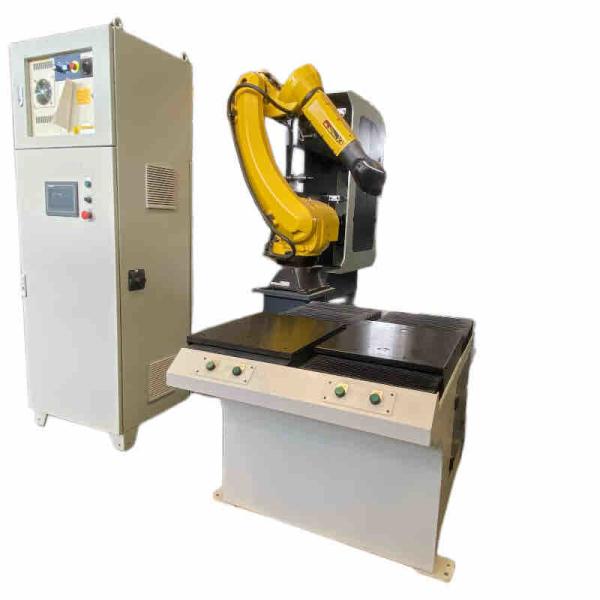 Door Handle Robot Buffing Machine Robotic Cell Metal Deburring Machine For Belt Polishing Door Handles