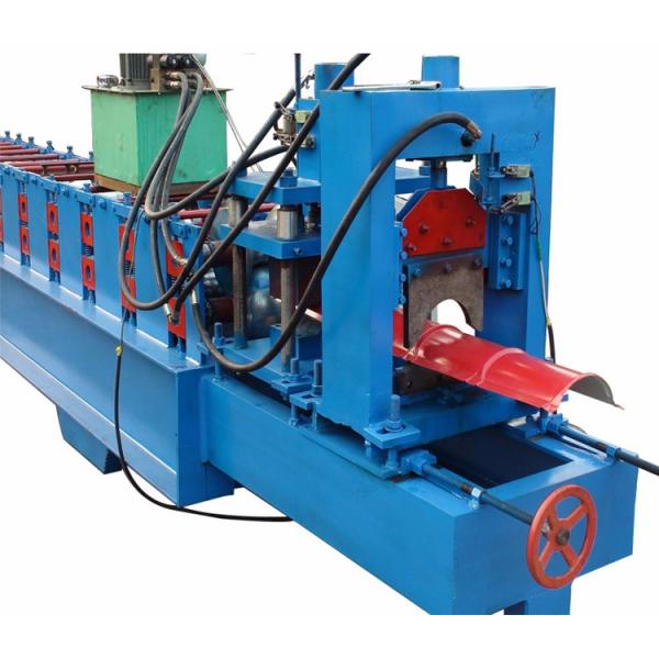 Low Noise Ridge Cap Roll Forming Machine Chain Transmission Roller Driven