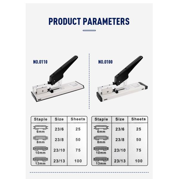 28.5*7*18.5cm High Capacity Manual Jumbo Book Stapler Machine for Office 100 Sheets