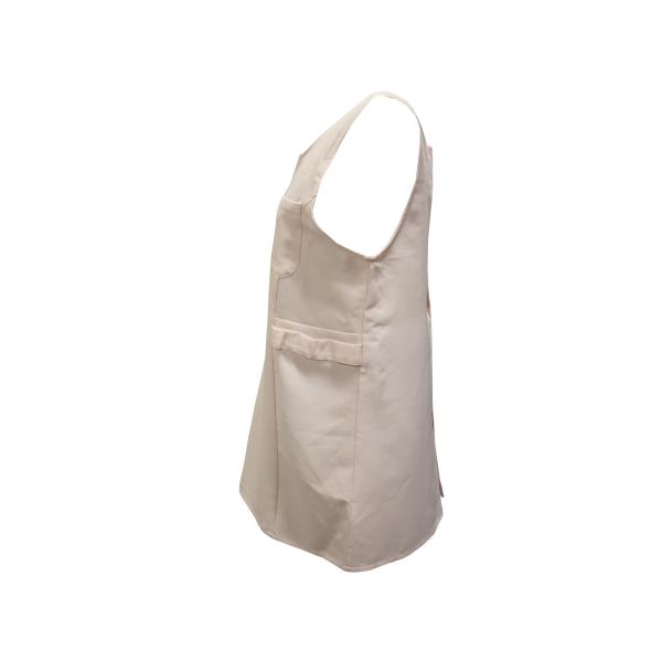 Polyester 80 Cotton 20 Bib Apron Chef Uniform Pink With Princess Seam