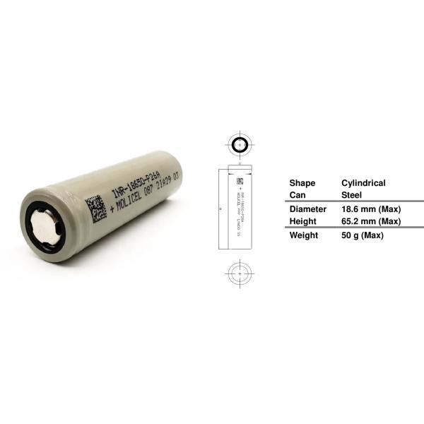 35A 3.7V 2600mAh Rechargeable Lithium Battery INR18650 P26A