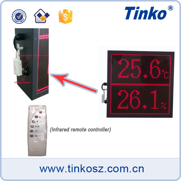 Tinko display time clock temperature led display function and led clock board