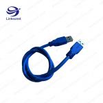 Blue USB 2.0 - A Plug Soldering Injector Wiring Harness Customized UL94 - V0 Pin