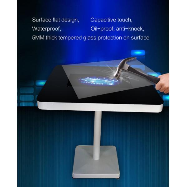 21.5inch Touch Screen Coffee Table Game Customized Interactive Touch Table Dispaly Advertising In Indoor Environments