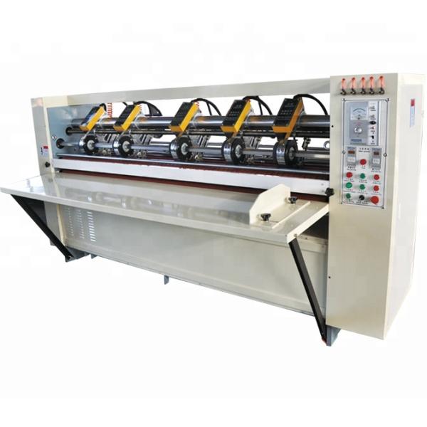 Thin Blade Slitter Scorer Machine , Grinding Type Corrugated Box Die Cutting Machine