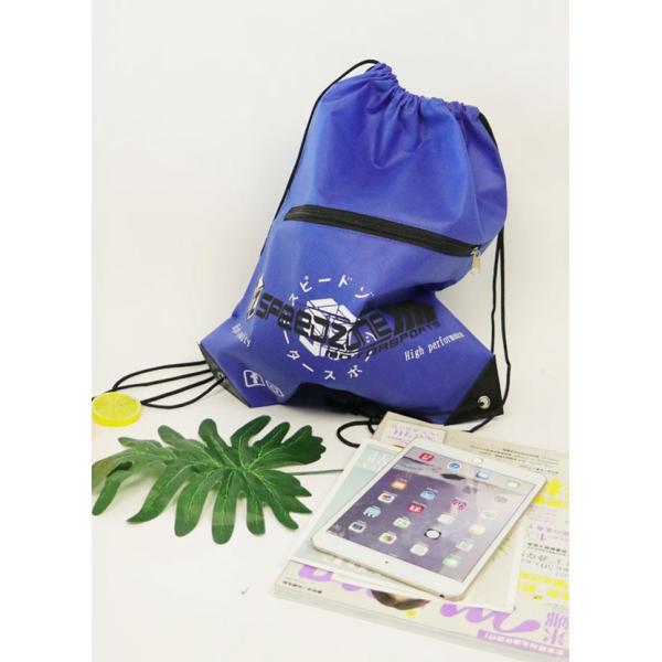 Recyclable Non Woven Backpack Drawstring Design Strong Air Permeability