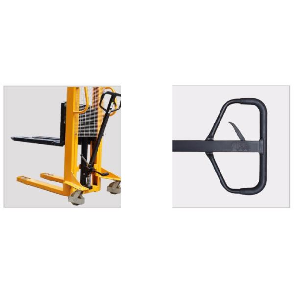 Flexible Manual Hydraulic Stacker , Manual Stacker Pallet Truck 1235mm ​Turning Radius