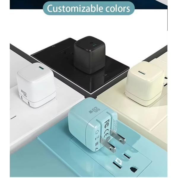 USB C Pd Fast Charger Travel Wall Adapter Type C Foldable 20W For Apple IPhone