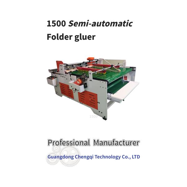 CQT-1500JGKW Semi-Automatic Folder Gluer for Corrugated Box Folder Gluing Machines