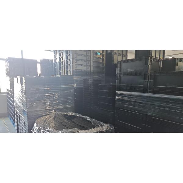 400x300mm Storage Container Stackable ESD Industrial Plastic Storage Bin Box Conductive Crate