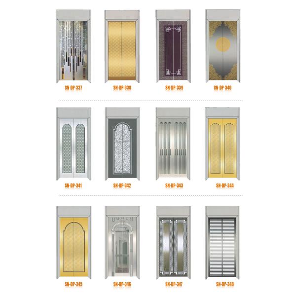 Mirror / Irregular Grain / Etching Elevator Door , Elevator Door Panel
