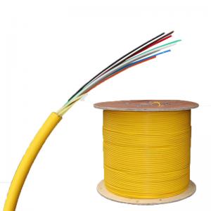 China FTTTH 8 Core Indoor Fiber Optic Cable PVC Single Mode Fiber Patch Cord on sale