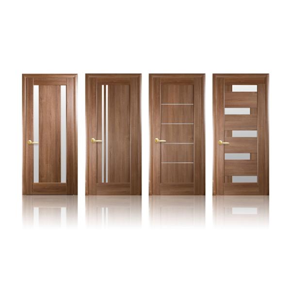 Customized Size Solid Wood Doors Glass Pivot EPE Inside Strong Carton Outside
