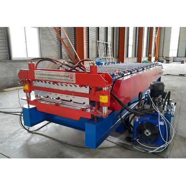 aluminum Corrugated And Trapezoidal Roof Sheet Double Layer Roll Forming Machine