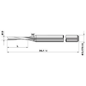 Prepreg Soft Base Materials CNC PCB End Mill Router Bits