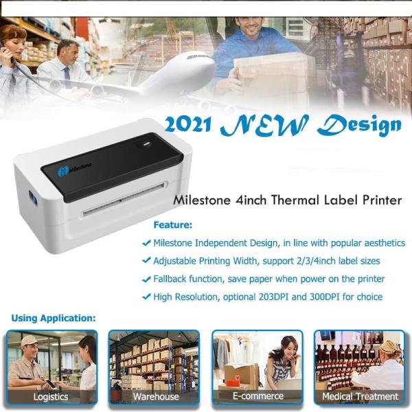 108mm Black And White Printer For Students 203dpi Hotel Bill Printing Machine