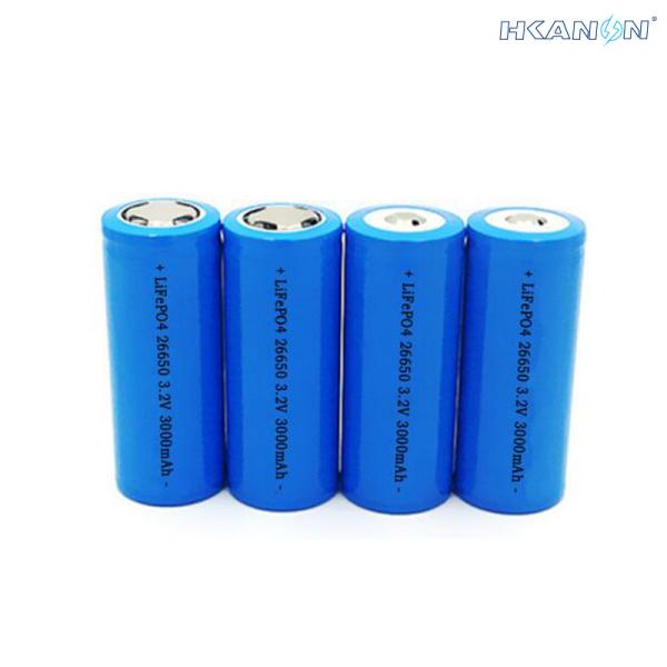 Cylindrical Lithium Ion ifr Cell 3Ah LiFePO4 26650 Rechargeable Battery 3.2V 3000mAh
