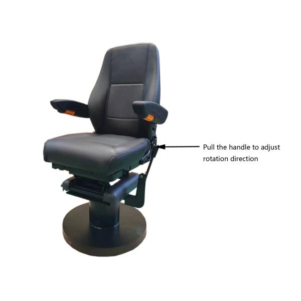Customized Swivel Seats Railway Black Construction Machinery Seats