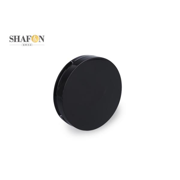 Black ABS Empty Cushion Foundation Case , Refillable Cosmetic Compact Packaging