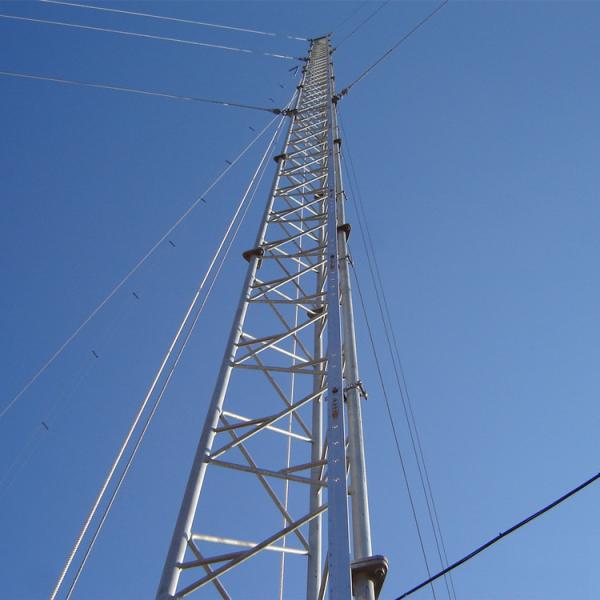 Triangular Microwave Antenna 5g Guyed Wire Tower