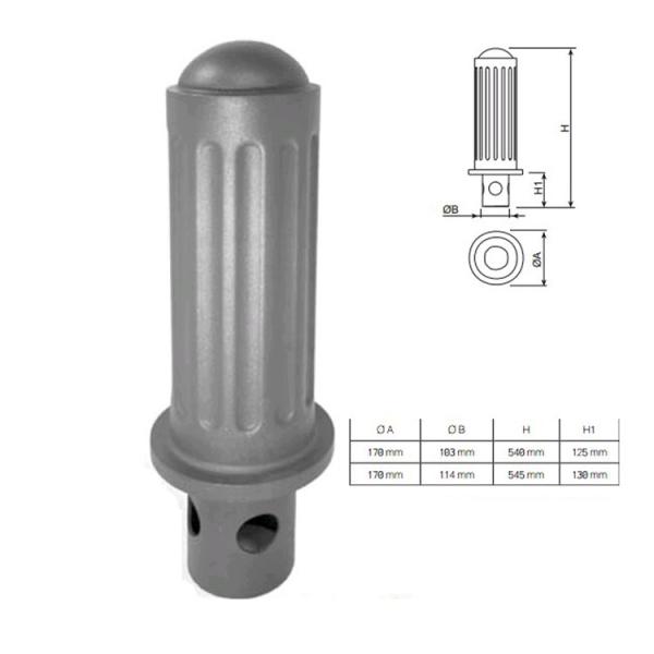 Buy Iron Sand Casting Road Parking Space Bollard Cast Iron Parking Barriers at wholesale prices