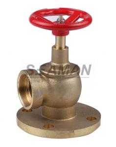 Quality Fire Hydrant Valve with Flange PN 16 Male 1.5 Right Angle with Female Thread - Brass for sale