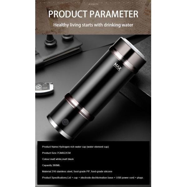 healthy hydrogen ionizer h2 bottle 350ml