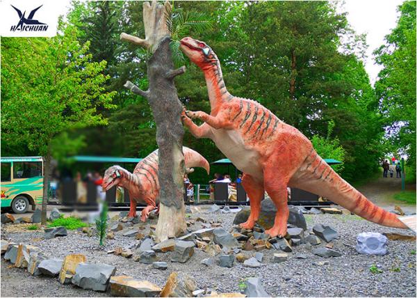 Buy Amusement Park Decoration Realistic Dinosaur Models Artificial Mother And Baby Models at wholesale prices
