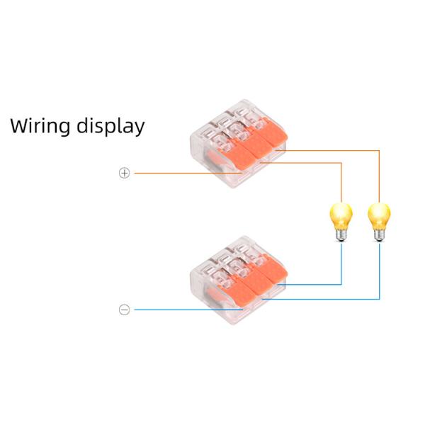 Universal Compact Conductor 24AWG Push In Terminal Block