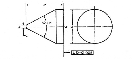 K10 60° Cone Tungsten Carbide Burr Blank BSJ-5 OD 1/2" For Nickel Alloy
