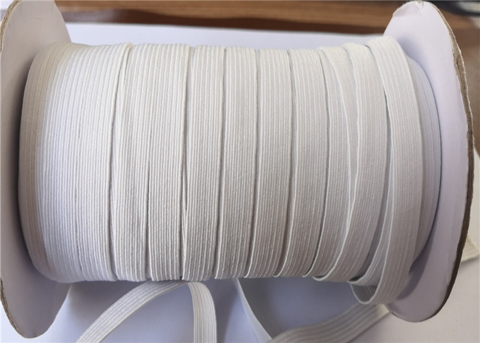 Quality Face Mask Shield Flat Elastic Rope / Stretchy Elastic String Braided for sale