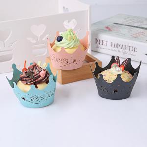 Commercial Mini Cupcake Wrappers Laser Cut Technic Various Color Custom Size
