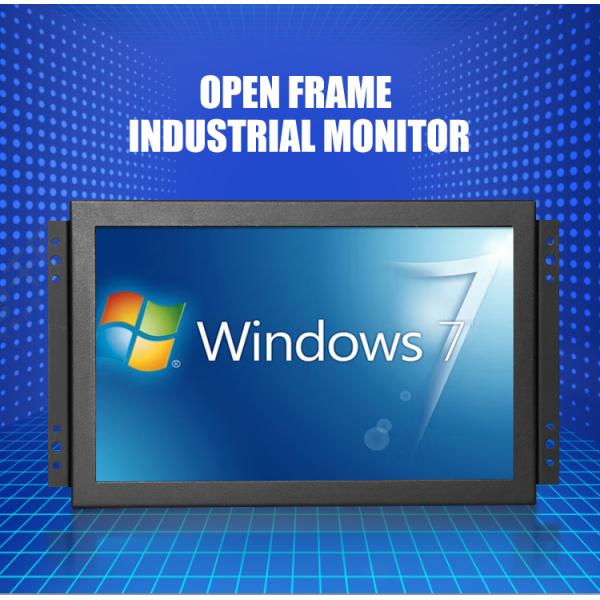 Polcd 10 Inch Touch Screen TFT Monitor , HDMI VGA LED Industrial LCD Monitor Open Frame