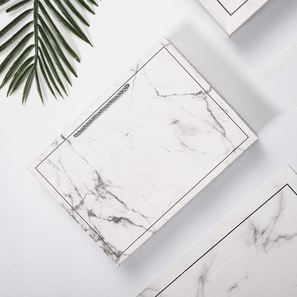 Offset Custom Printed Paper Bags Recyclable Ivory Board Paper