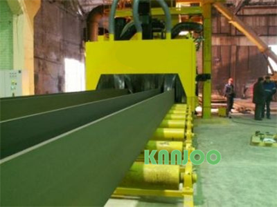 Steel Structure H Beam Shot Blasting Machine Pass Through Type