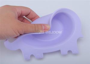 Quality Elephant Shape Silicone Baby Products , FDA Approved Silicone Toddler Plates for sale