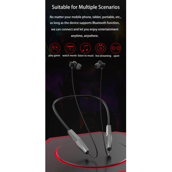 Noise Cancelling CVC 8.0 Retractable Neckband Earbuds 33 Feet Working Range