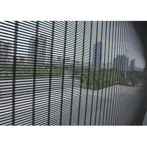 10m Woven Architectural Metal Mesh / Decorative Mesh Curtain For Construction