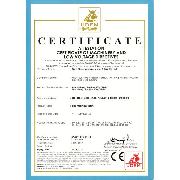 Automatic Barbed U Shape Nail Making Machine 3.7mm Max Diameter